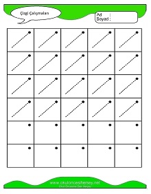 Çizgi Çalışma Sayfaları